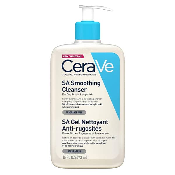 ژل شوینده ضد جوش پوست خشک و دهیدراته سراوی Cerave Sa Smoothing Cleanser 473Ml