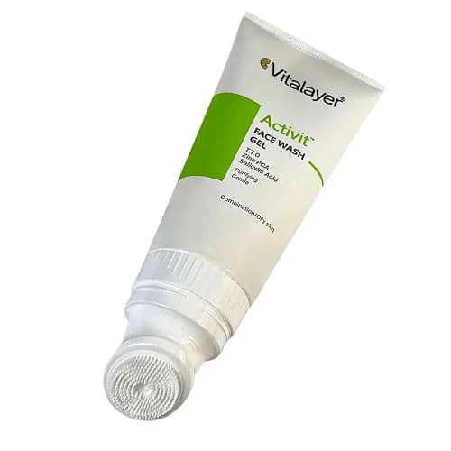 ژل براش شست و شوی پوست چرب و جوشدار اکتی ویت ویتالیر | 200 میل
