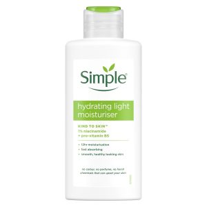 کرم آبرسان و مرطوب کننده سیمپل مدل لایت حجم 125 میل  اورجینال Simple hydrating light moisturiser - 125 ml