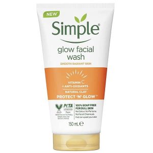 ژل شستشوی ویتامین C سیمپل  اورجینال Simple glow facial wash - 150ml